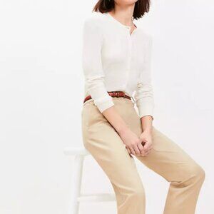 Loft Brand Pant, Size (12) Soft Wheat Riviera Slim Ankle Casual Career, NWT